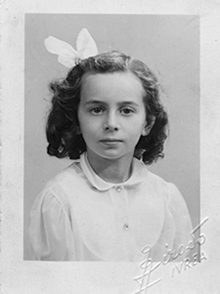 Pierette Simpson as a young girl